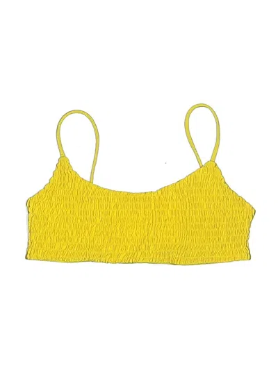 Pre-owned Unbranded Swimsuit Top Yellow Swimwear