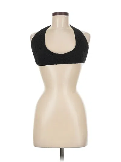 Pre-owned Unbranded Tank Top Black Halter Neckline Tops