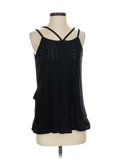 Pre-owned Unbranded Tank Top Black Halter Neckline Tops