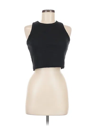 Pre-owned Unbranded Tank Top Black Halter Neckline Tops