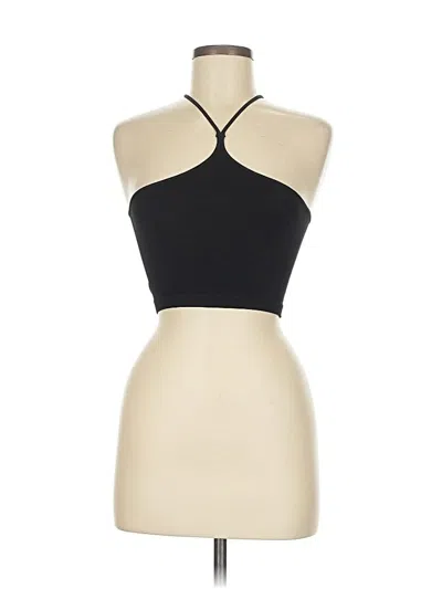 Pre-owned Unbranded Tank Top Black Halter Neckline Tops