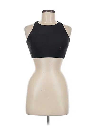 Pre-owned Unbranded Tank Top Black Halter Neckline Tops