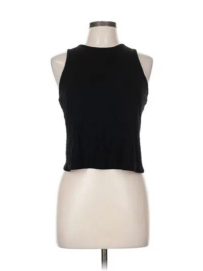 Pre-owned Unbranded Tank Top Black Halter Neckline Tops