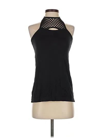 Pre-owned Unbranded Tank Top Black Halter Neckline Tops