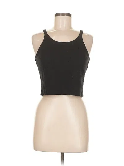 Pre-owned Unbranded Tank Top Black Halter Neckline Tops