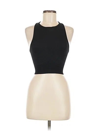 Pre-owned Unbranded Tank Top Black Halter Neckline Tops