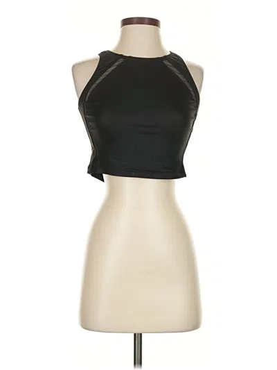 Pre-owned Unbranded Tank Top Black Halter Neckline Tops