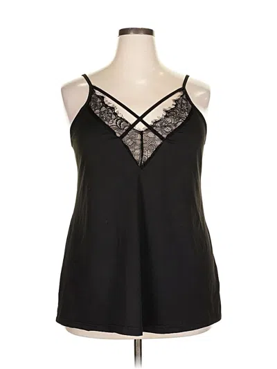 Pre-owned Unbranded Tank Top Black Halter Neckline Tops