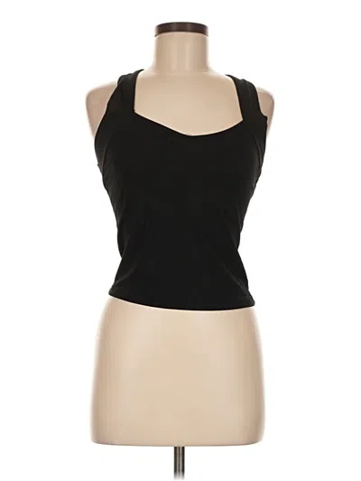 Pre-owned Unbranded Tank Top Black Halter Neckline Tops
