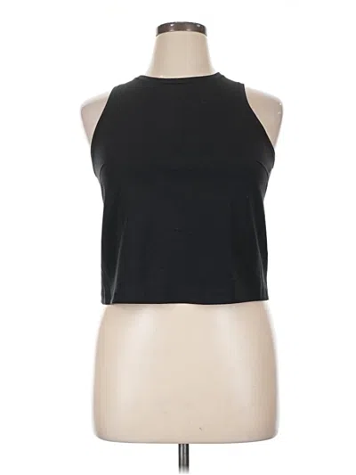 Pre-owned Unbranded Tank Top Black Halter Neckline Tops