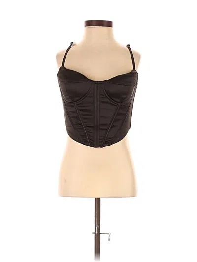Pre-owned Unbranded Tank Top Black Halter Neckline Tops