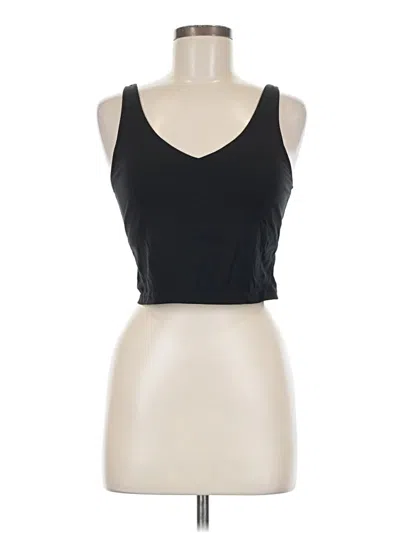 Pre-owned Unbranded Tank Top Black Halter Neckline Tops
