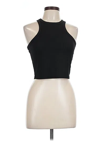 Pre-owned Unbranded Tank Top Black Halter Neckline Tops