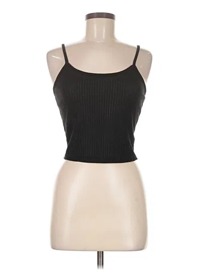Pre-owned Unbranded Tank Top Black Halter Neckline Tops