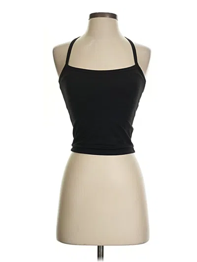 Pre-owned Unbranded Tank Top Black Halter Neckline Tops