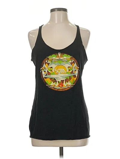 Pre-owned Unbranded Tank Top Black Halter Neckline Tops