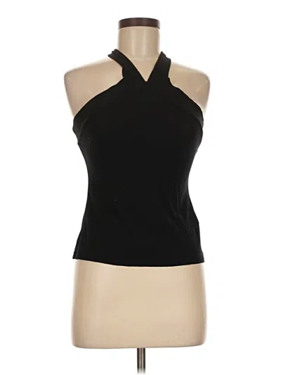 Pre-owned Unbranded Tank Top Black Halter Neckline Tops