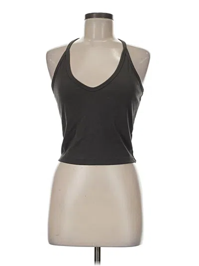 Pre-owned Unbranded Tank Top Black Halter Neckline Tops