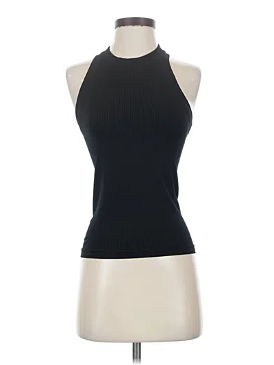 Pre-owned Unbranded Tank Top Black Halter Neckline Tops