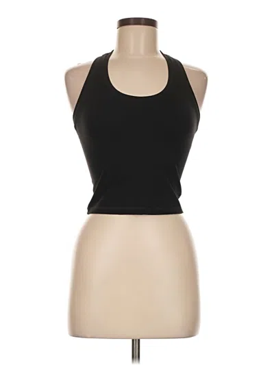 Pre-owned Unbranded Tank Top Black Halter Neckline Tops