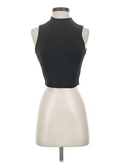 Pre-owned Unbranded Tank Top Black Halter Neckline Tops