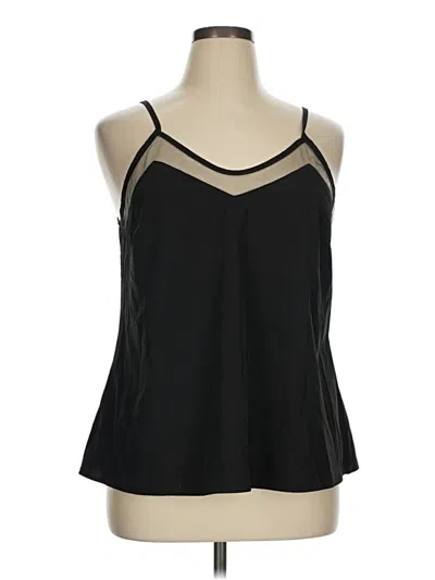 Pre-owned Unbranded Tank Top Black Halter Neckline Tops