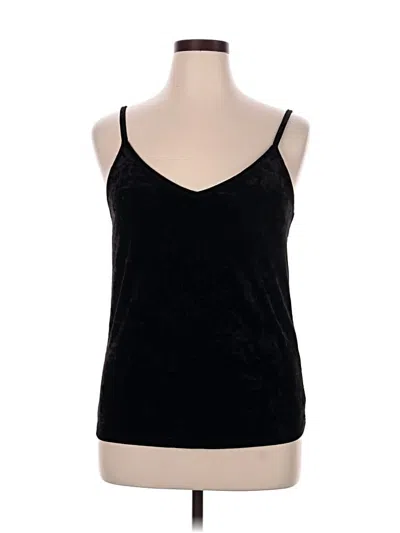 Pre-owned Unbranded Tank Top Black Halter Neckline Tops