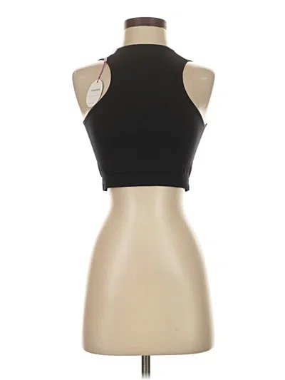 Pre-owned Unbranded Tank Top Black Halter Neckline Tops
