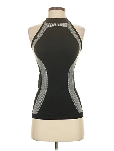 Pre-owned Unbranded Tank Top Black Halter Neckline Tops