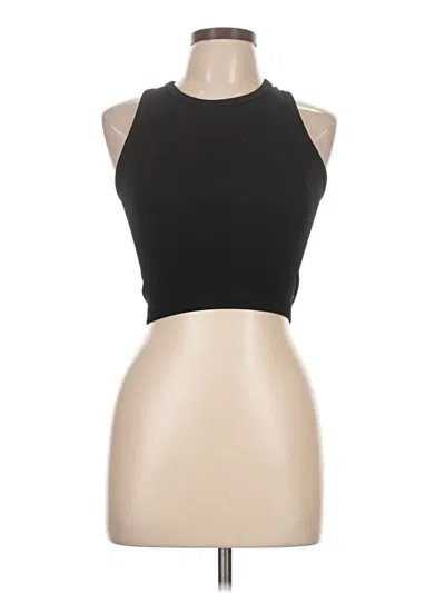 Pre-owned Unbranded Tank Top Black Halter Neckline Tops