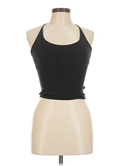 Pre-owned Unbranded Tank Top Black Halter Neckline Tops