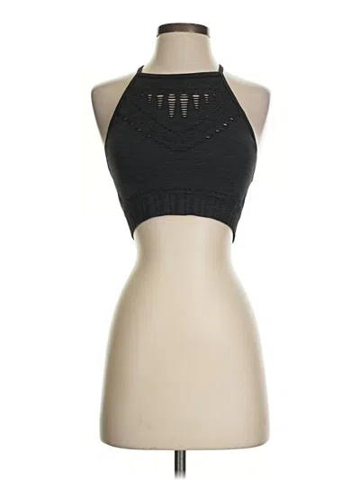 Pre-owned Unbranded Tank Top Black Halter Neckline Tops