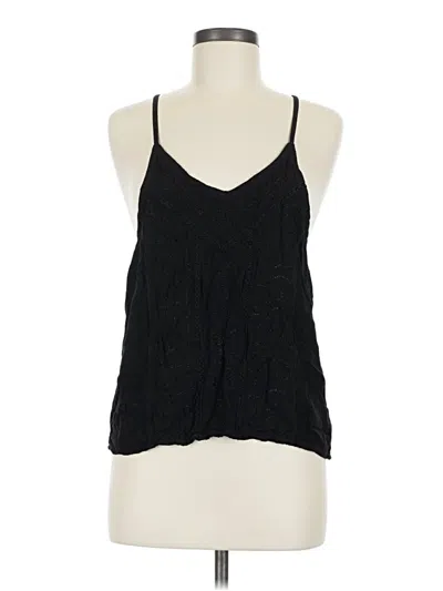 Pre-owned Unbranded Tank Top Black Halter Neckline Tops