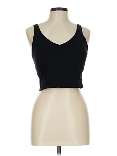 Pre-owned Unbranded Tank Top Black Halter Neckline Tops
