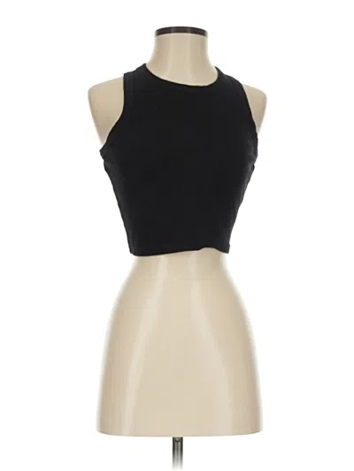 Pre-owned Unbranded Tank Top Black Halter Neckline Tops