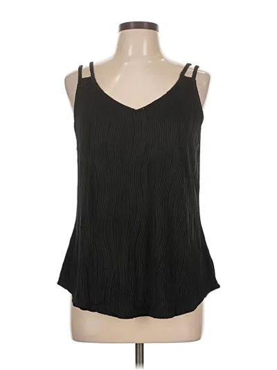 Pre-owned Unbranded Tank Top Black Halter Neckline Tops