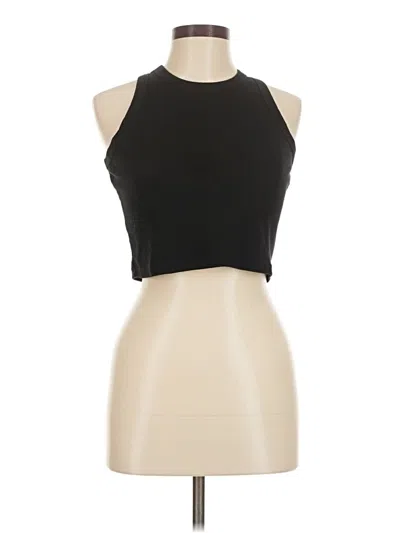 Pre-owned Unbranded Tank Top Black Halter Neckline Tops