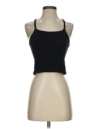 Pre-owned Unbranded Tank Top Black Halter Neckline Tops