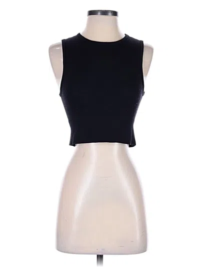 Pre-owned Unbranded Tank Top Black Halter Neckline Tops