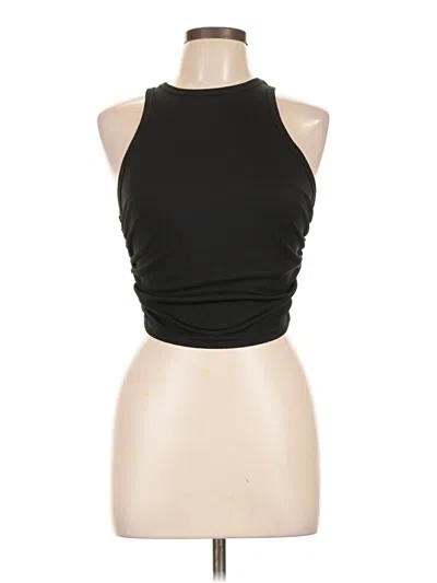 Pre-owned Unbranded Tank Top Black Halter Neckline Tops