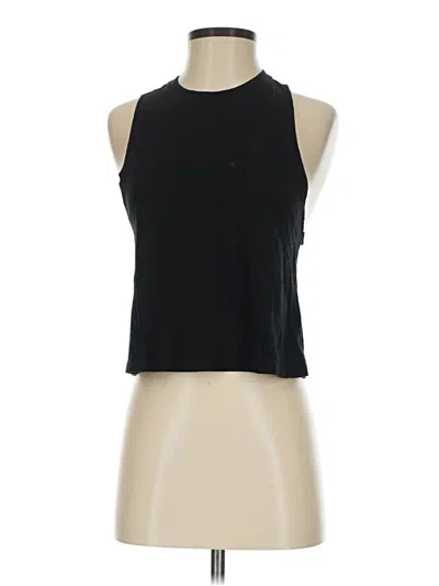 Pre-owned Unbranded Tank Top Black Halter Neckline Tops