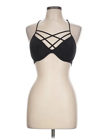 Pre-owned Unbranded Tank Top Black Halter Neckline Tops