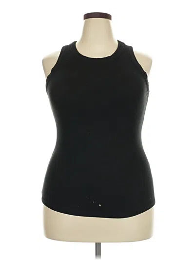 Pre-owned Unbranded Tank Top Black Halter Neckline Tops