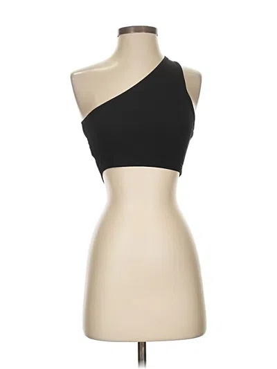 Pre-owned Unbranded Tank Top Black One Shoulder Neckline Tops