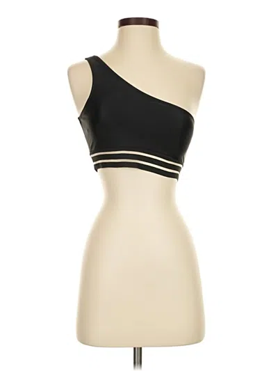 Pre-owned Unbranded Tank Top Black One Shoulder Neckline Tops