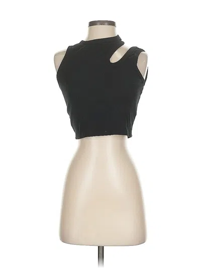 Pre-owned Unbranded Tank Top Black Strapless Neckline Tops