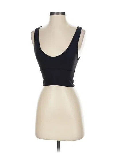 Pre-owned Unbranded Tank Top Black Strapless Neckline Tops