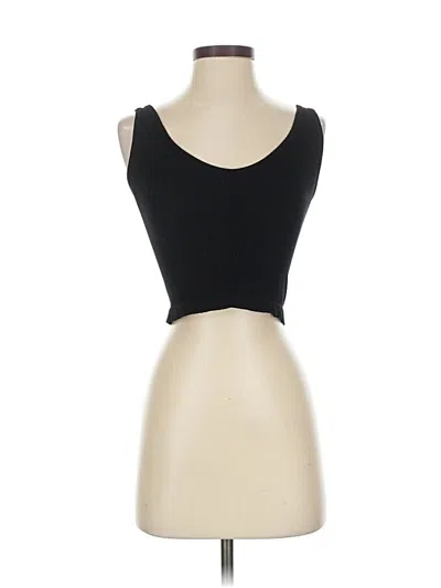 Pre-owned Unbranded Tank Top Black Strapless Neckline Tops