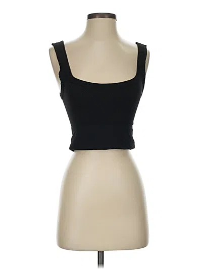 Pre-owned Unbranded Tank Top Black Strapless Neckline Tops