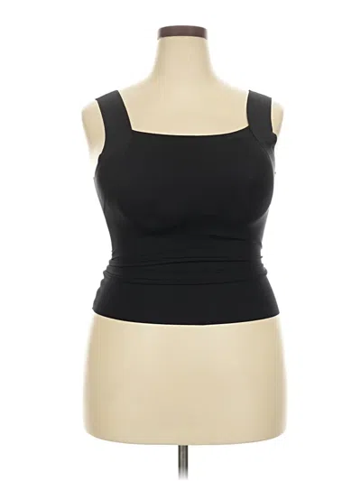 Pre-owned Unbranded Tank Top Black Strapless Neckline Tops
